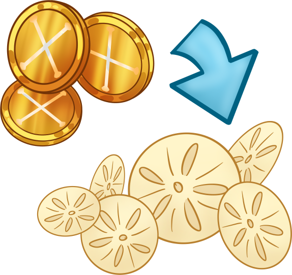 Doubloon to Sand Dollars Converter